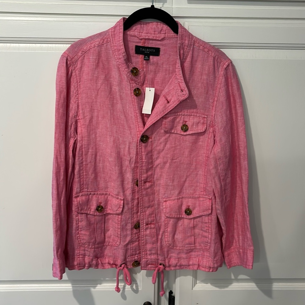 NWT Talbots linen jacket